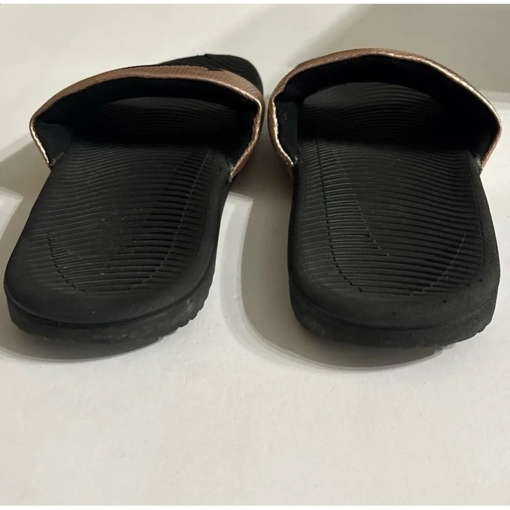 Nike Slides (size 9) Rose Matalic Pink Slides